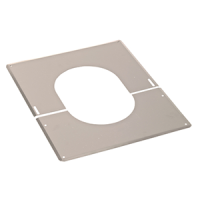 DW Centreerplaten 0-30 graden 80/130mm⌀ zwart