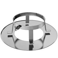 DW Rozet voor nisbus 80/130mm⌀ zwart