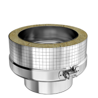 DW Aansluitstuk EW/DW 80/130mm⌀ zwart
