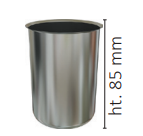 Steun buis RVS 85mm hoog flex 100mm